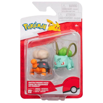 Pokémon Battle Figures Torkoal & Bulbasaur