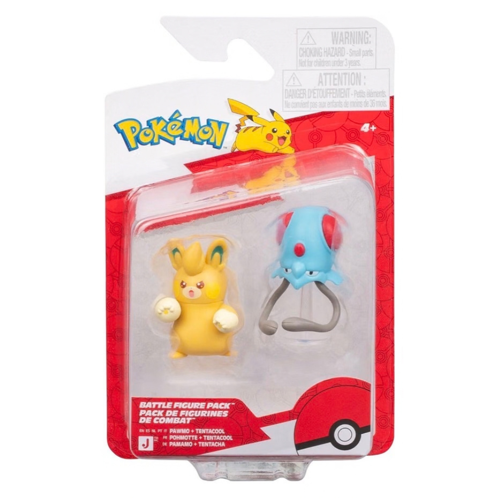 Pokémon Battle Figures Pawmo & Tentacool