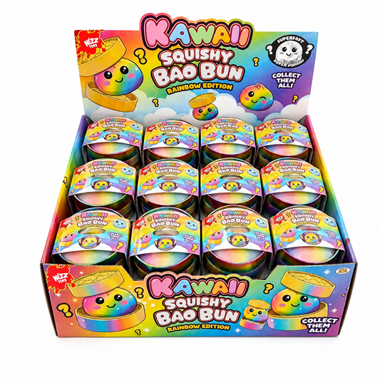 Bao Bun 5.5cm Maltose Rainbow Squishy in Basket