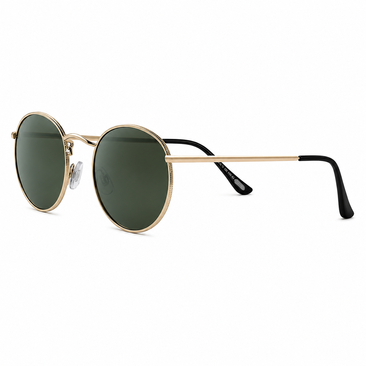 Zippo Metal Panto Round Sunglasses Gold Frame with UV400 Lenses