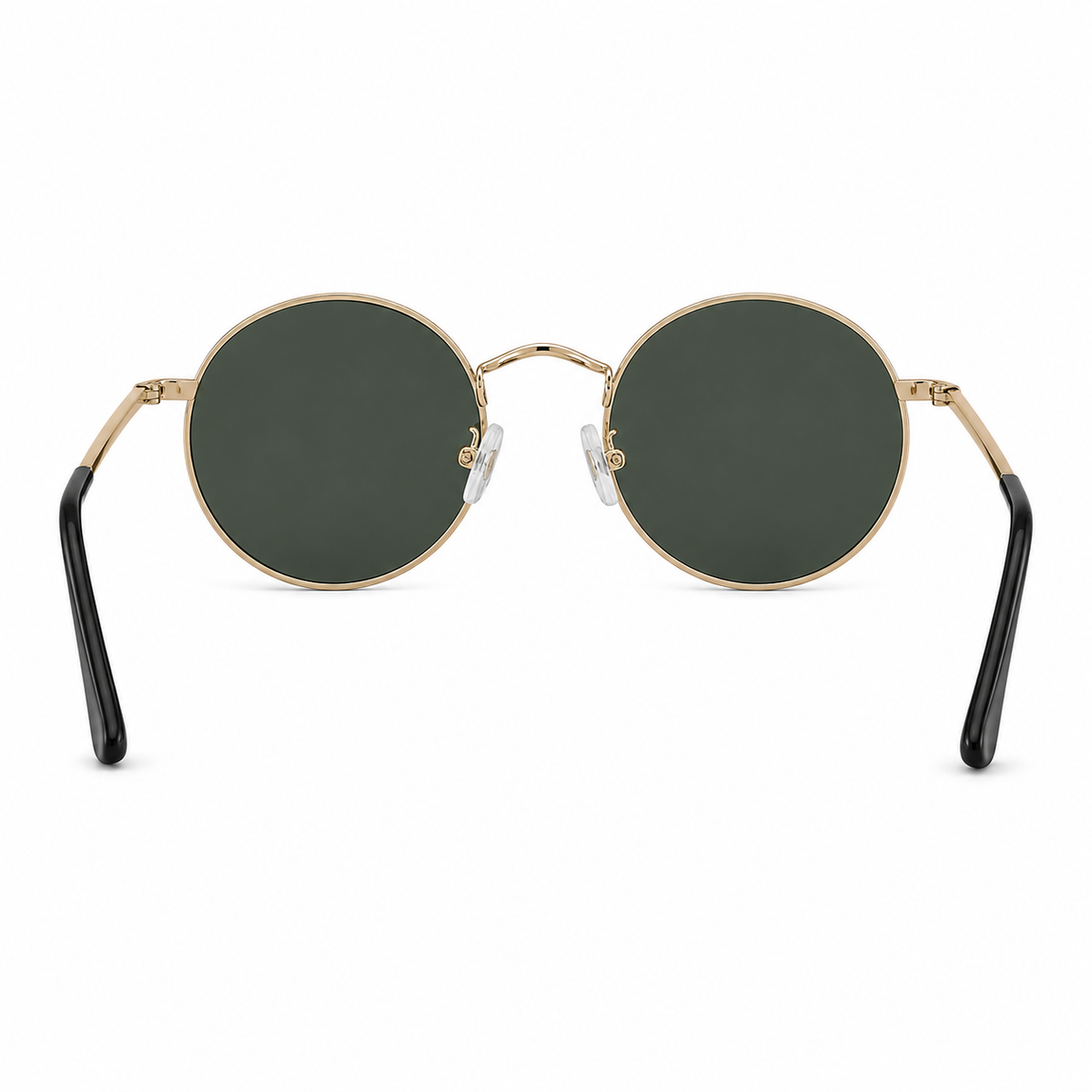 Zippo Metal Panto Round Sunglasses Gold Frame with UV400 Lenses