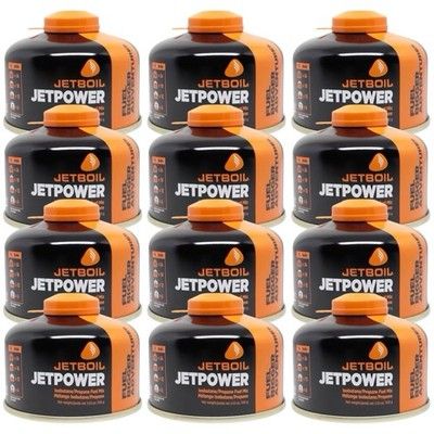 Jetboil JetPower Fuel 100g Gas Canister x12 Pack