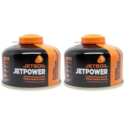 Jetboil JetPower Fuel 100g Gas Canister x2 Pack