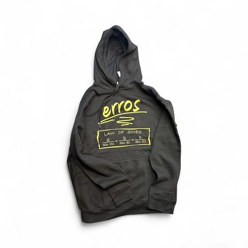 Erros Law Of Sines Black Math Formula Containing Error Unisex Hoody