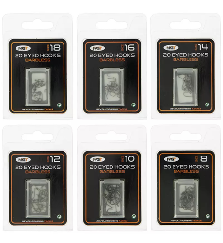 NGT Eyed Coarse Fishing Hooks
