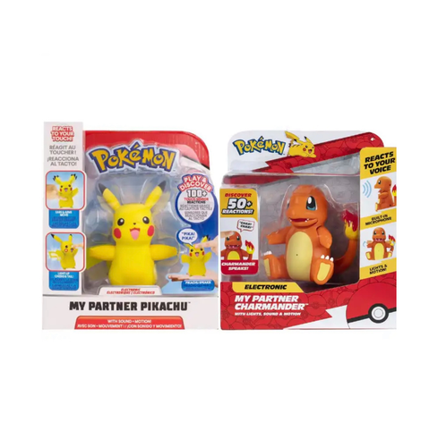 Interactive Pokémon Toy - Pikachu / Charmander