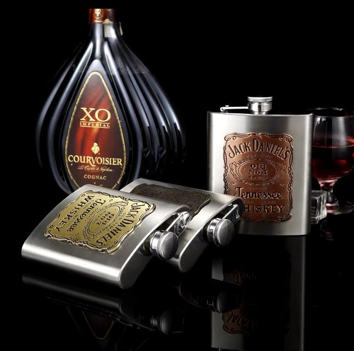 Jack Daniels Stainless Steel Food Grade Spirits Flasks & Sets