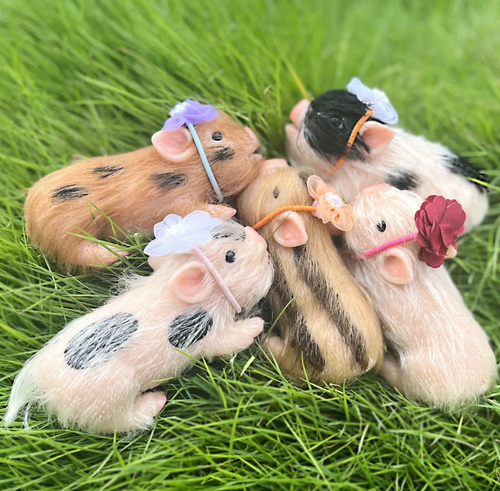 Reborn Silicone Body Chubby Piglets & Accessories