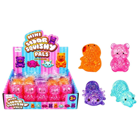 Mini Squishy Pals Slow Rise Sensory Fidget Toy Bear Capybara Axolotl Cat